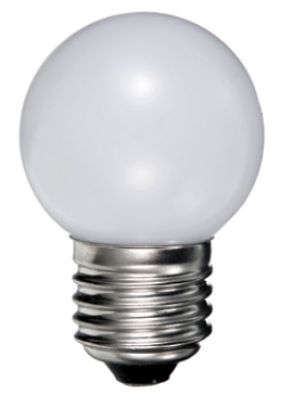 L140PWW LED Kogellamp 0.7W E27 230VAC 2.700K IP20